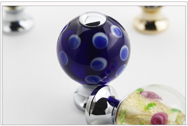 European&Chinese style Furniture Handle Peronality Creative High Grade Closet  Knobs Coloured glaze& Brass Drawer pull