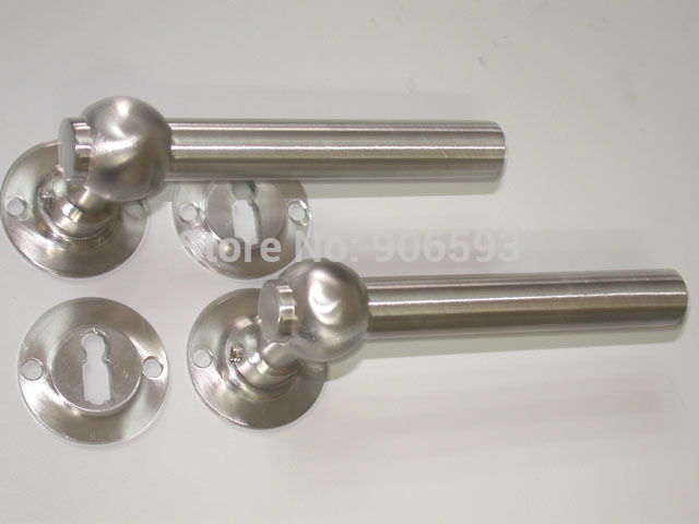 6pairs free shipping Modern stainless steel european elegance door handle/door pull/lever door handle