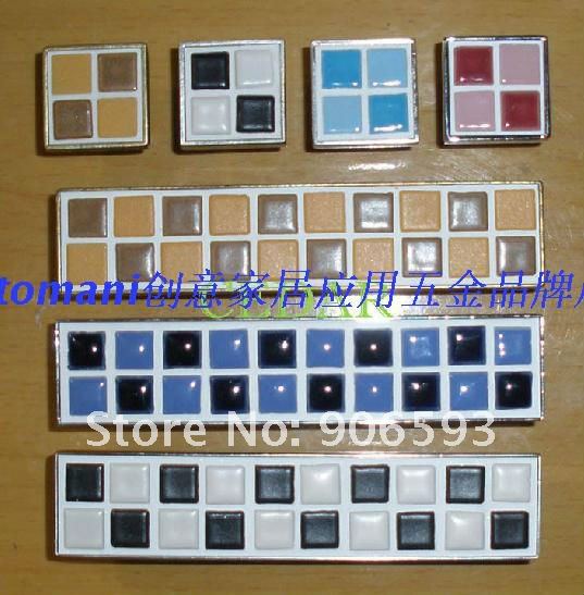 Black and white mosaic porcelain cabinet knob12pcs lot free shipping porcelain handleporcelain knobfurniture knob