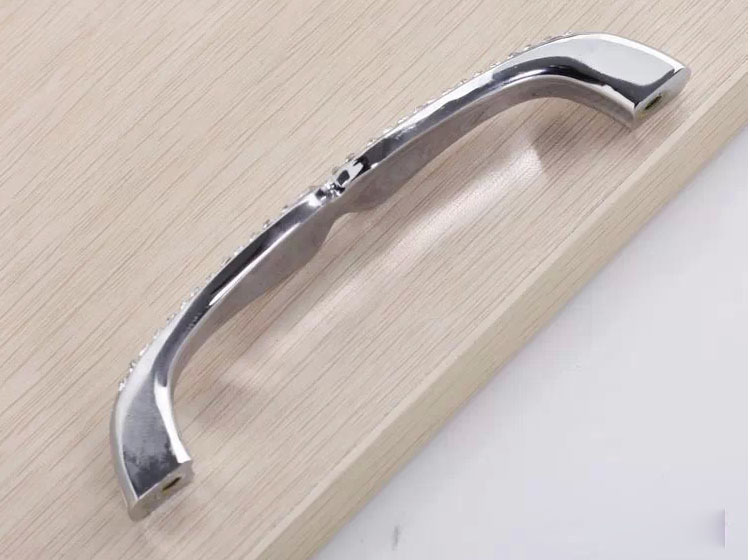 1pc High Quality  K9 Crystal Handles with Shining Diamond Drawer Pulls Glass Furniture Fittings