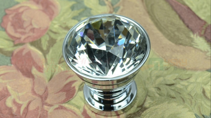 20pcs K9 Crystal Baby Super Light Cabinet Handle Drawer Pulls Knobs Desk Glass Furniture Bulk Price