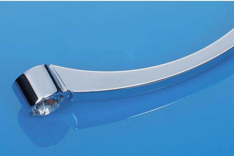 192mm crystal kitchen handle / drawer handle, clear crystal cabinet handle C: 192mm