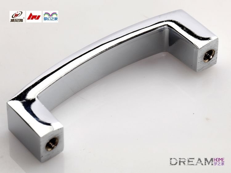 64mm Crystal handle/door handle, Chrome plated finish/ door pull  C:64mm L:72mm