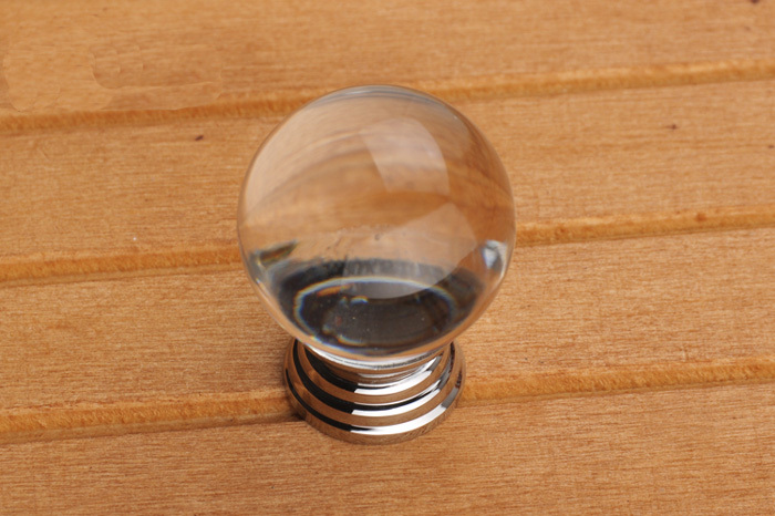 10pcs 30mm Clear Glass K9 Crystal Magic Ball Shaped Furniture Hardware Door Handles Cabinet Knobs Wardrobe Pulls