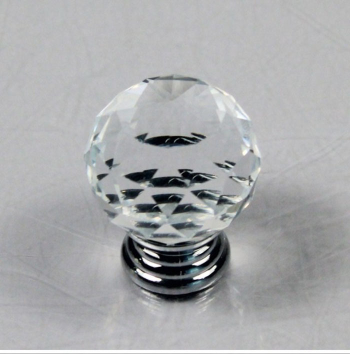 10pcs/lot 30mm Cabinet Crystal Knobs for Door Handles / furniture crystal drawer pulls and knobs