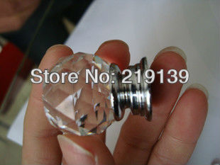 10Pcs 30mm Clear Crystal Diamond Furniture Drawer Kitchen Cabinet Door Dresser Knobs And Handles Pull