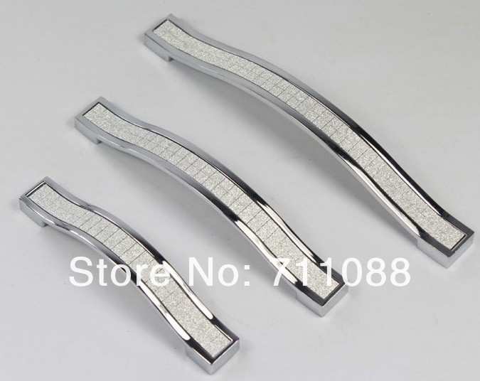 Crystal handle and knobs /Pearl silver handle/crystal drawer pull /furniture hardware handle / door pull pitch:96mm Length:115mm