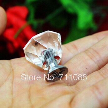 New arrival Acrylic 24mm handle plastic handle small jewelry box drawer handle decoration handle