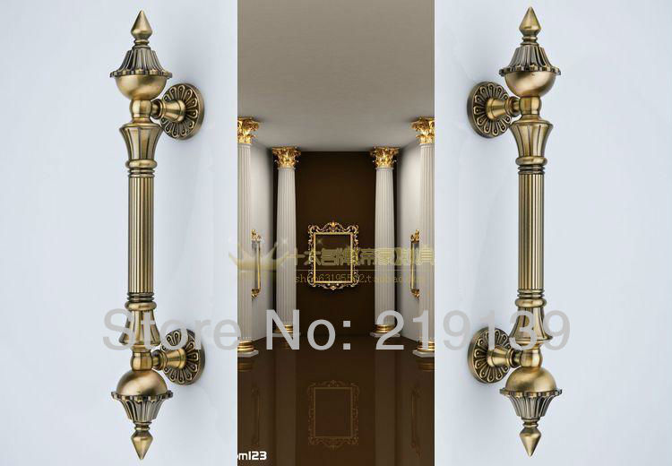 European Antique Classics Metal Zinc Alloy Grand Glass Door Handle  Interior Doors Pull Furniture Hardware puxadores de porta