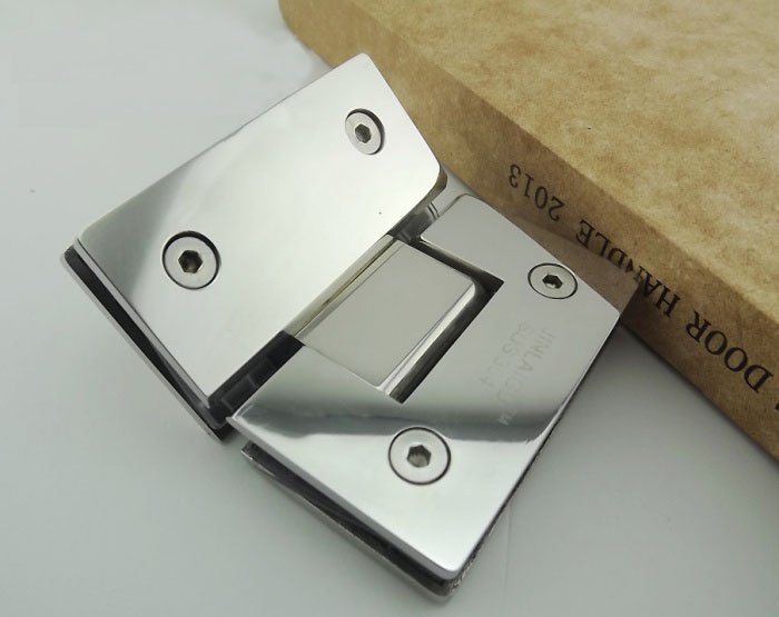 304 stainless steel glass clamp thickened precision casting bathrooms folder (135 Degrees is open)
