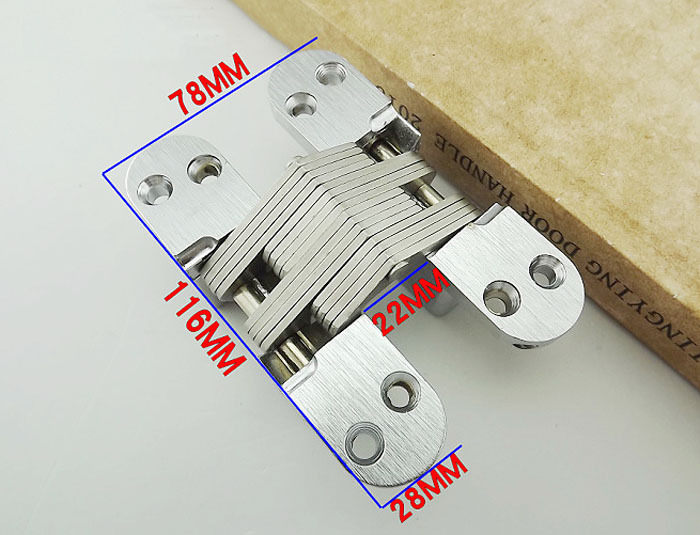 Construction Material Stainless Steel Door Hinge New Stock With Screws Concealed Invisible