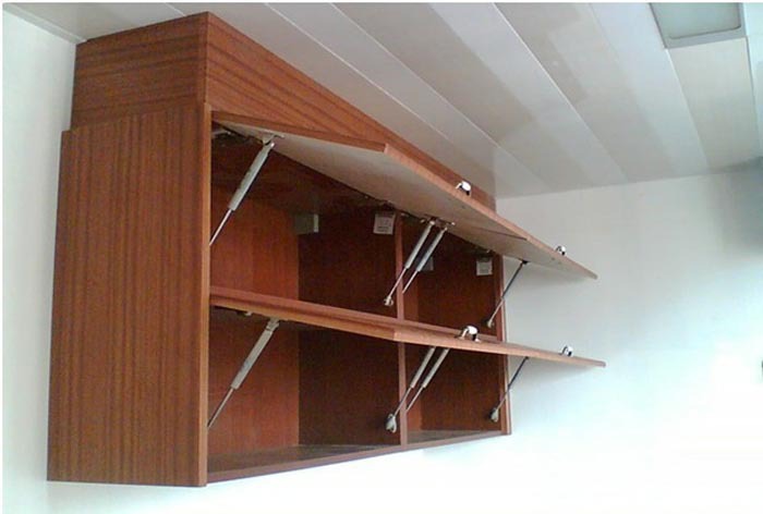 Furniture Hardware Lift Up Hydraulic Gas Spring cabinet kitchen Cupboard support 100N Load Bearing