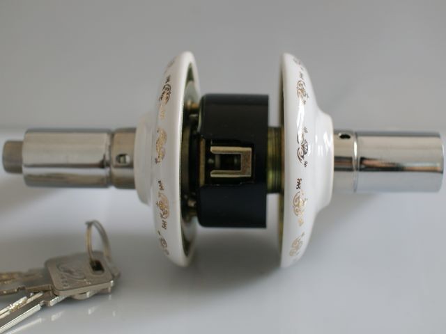 Free Shipping country style  Indoor ceramic lock,  door handle lock, door knob lock