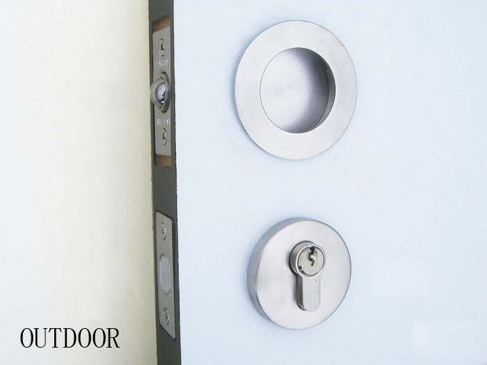 Door Hardware Stainless Steel Dark Buckle Invisible  Security Door Lock lockset
