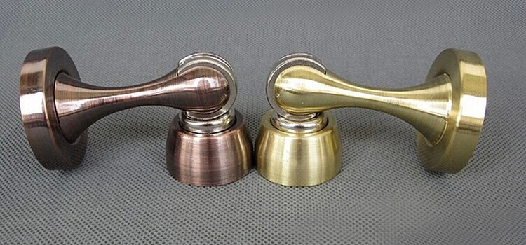 Antique Bronze Brass Finished  Stainless Steel Magnetic Door Stop Stopper Metal Door Catch Holder