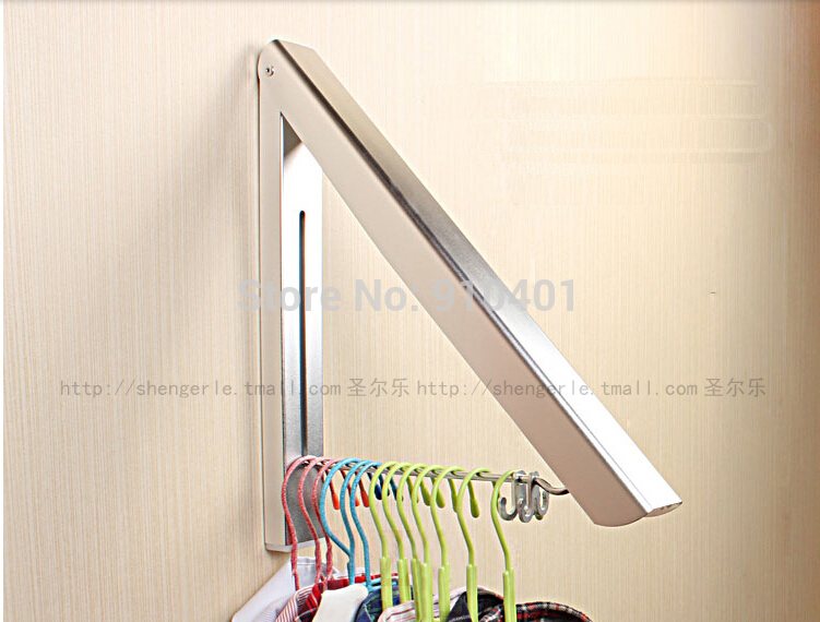 Wholesale And Retail Promotion Flexible Folding Wall Mounted Bathroom Balcony Clothesline Laundry Drying Hanger