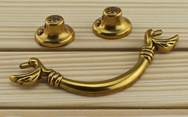 Hanging handle European copper furnitrue handle antique european-style handle cupboard knob drawer handle