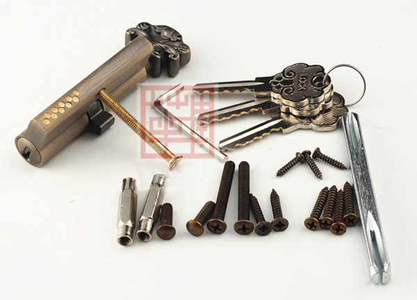 85mm Modern Classical type zinc alloy handle door lock European style Antique brown lockset