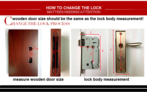 85mm Modern Classical type zinc alloy handle door lock European style Antique brown lockset