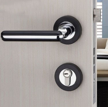 European Style Simple Modern fashion Indoor stainless steel door lock bedroom wooden door fission lock Free shipping