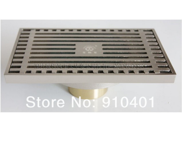 Wholesale And Retail Promotion Brushed Nickel Stainless Steel Square Bathroom Shower Drain Washer Waste Drain