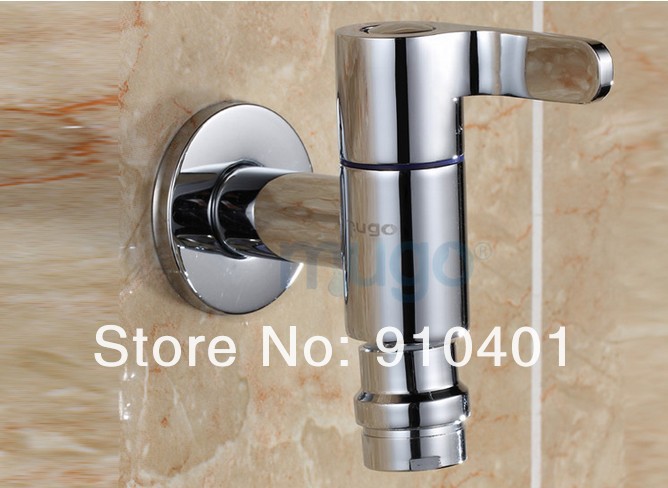 Wholesale And Retail Promotion Wall Mounted Bathroom Modern Mop Pool Faucet Sink Tap Chrome Brass Cold Water