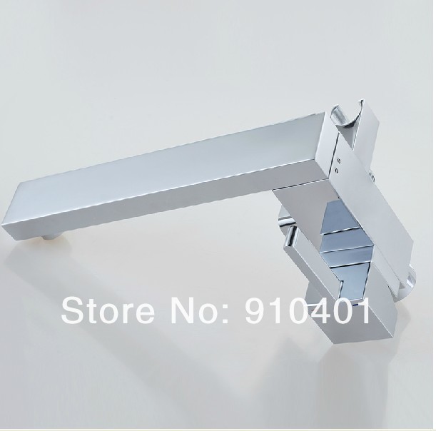 Wholesale And Retail Promotion Luxury Floor Mounted Free Standing Square Tub Faucet Swivel Spout Shower Mixer