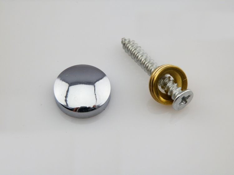 20Pcs Brass Chrome AD Fixing Screws Glass Standoff Pin(D:20mm)