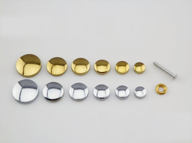 50Pcs Brass Advertisement Fixing Screws Glass Standoff Pin(D:14mm)
