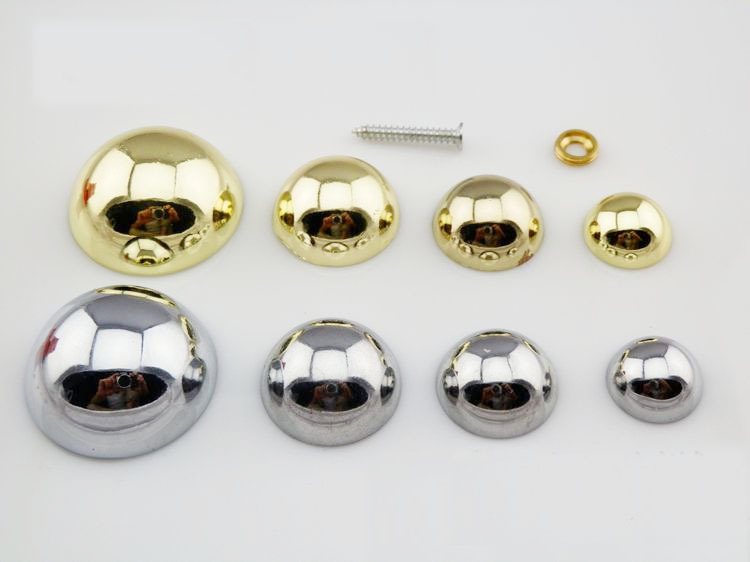 Lot Of 50  Semicircular Curved  Advertisement Fixing Screws Glass Standoff Pin(D:18mm)