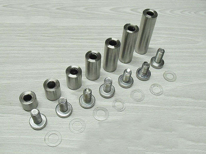 Stainless Steel Advertisement Fixing Screws Glass Standoff Pin(19mm*25mm)