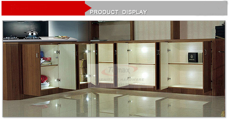 1pc Universal Kitchen Bedroom Living room Cabinet Cupboard Closet Wardrobe Hinge LED Light System Grey