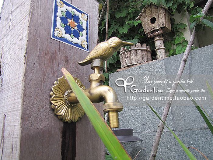 Brass Copper animal faucet tap pool tap kingfishers bronze  garden tap garden hardware garden bibcocks
