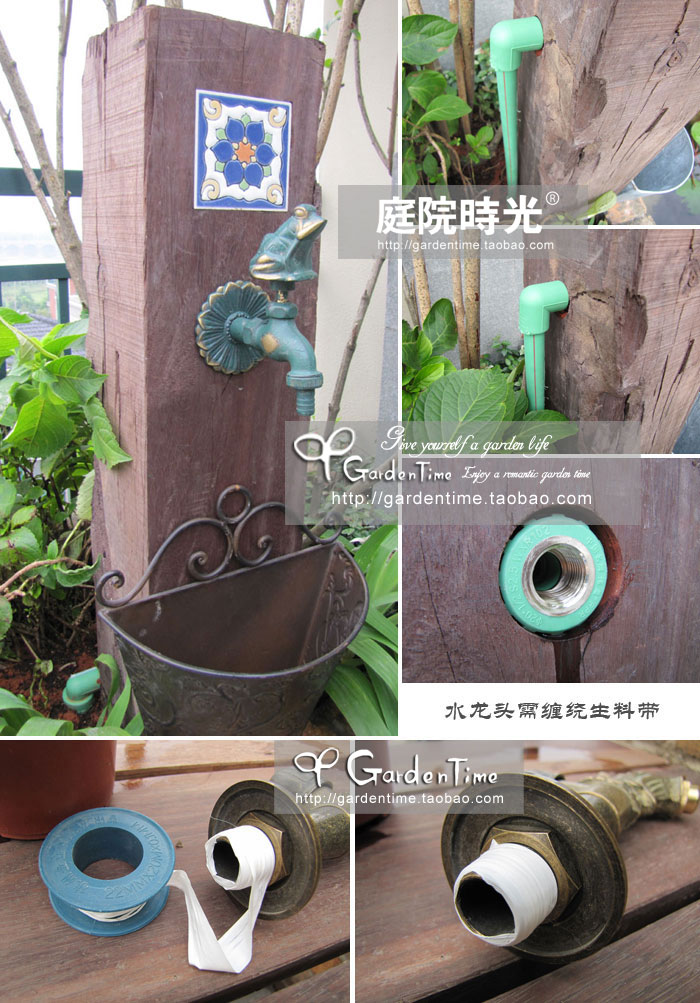 Brass Copper animal faucet washing machine bronze frog  garden tap garden hardware garden bibcocks