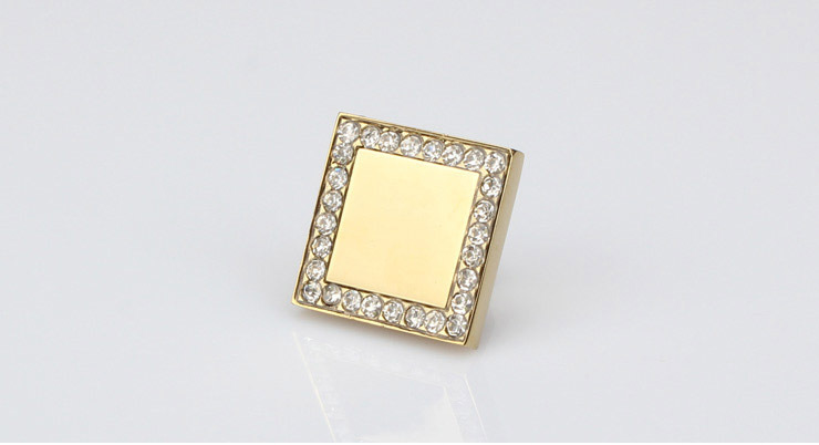 Gold plated LUXURY Zinc alloy cabinet handle drawer pull L=114mm