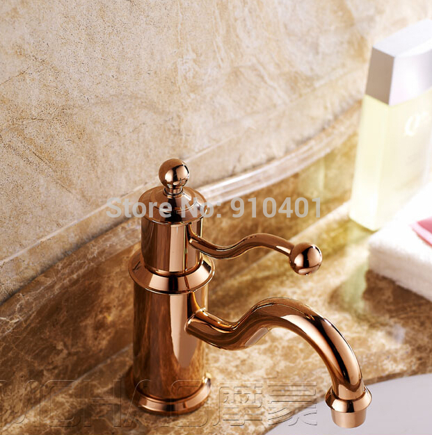 Wholesale And Retail Promotion Luxury Golden Bathroom Basin Faucet Single Handle Sink Mixer Tap Undercounter