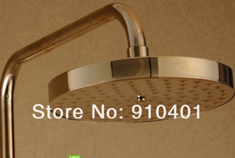 Wholesale And Retail Promotion Luxury Golden Finish Shower Faucet Set 8