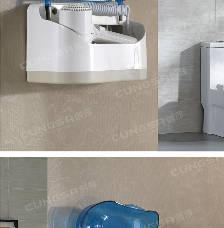 Wholesale / Retail  Wall Mounted Electric Hair Dryer Bathroom Hair Dryer Automatic Dry Function Beauty Hair Dryer