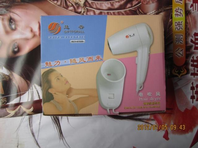 Wholesale And Retail Promotion Contemporary Hotel And Household Wall-Mounted Hair Dryer High Power White Color