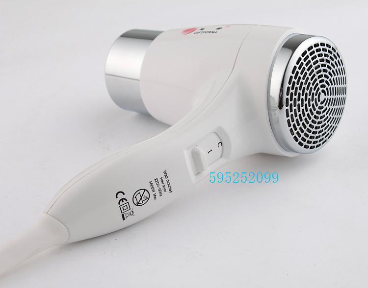 Wholesale And Retail Promotion Wall-Mounted Hair Dryer Bathroom Professional  High Power Hair Dryer White Color