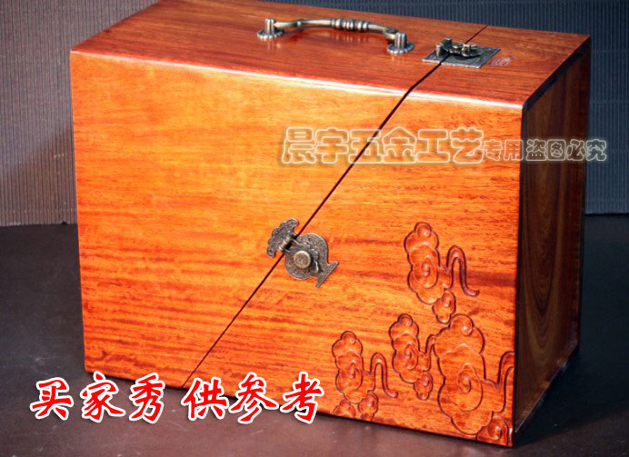10pcs/lot Wholesale Furniture handles Wooden box Metal Antique Drawer knobs Knob Pull handles Cabinet pulls Vintage Free ship