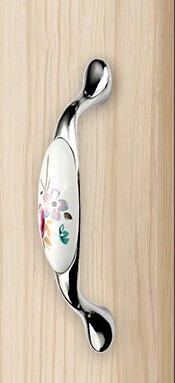 Wholesale Furniture Cabinet handles Drawer knobs Kitchen handles Pull handles Flower pattern C 12.5cm 10pcs/lot Free shipping