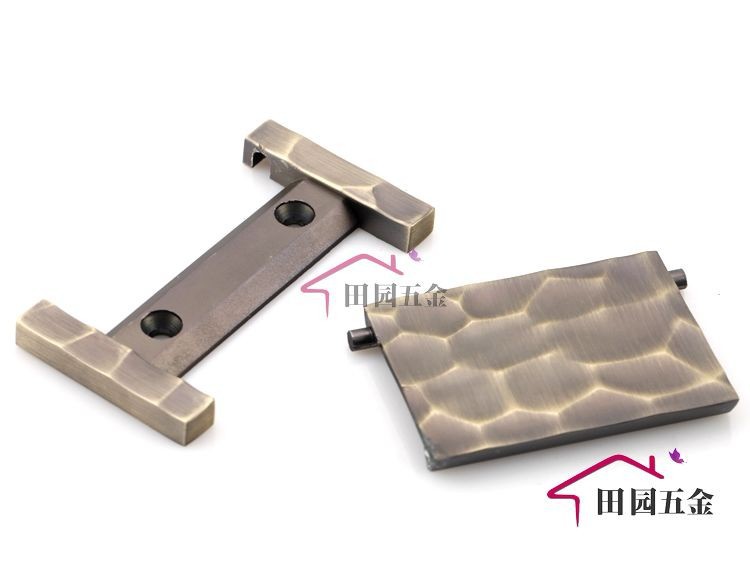 Bronze Cabinet Wardrobe Cupboard Knob Drawer Invisible Door Pulls Handles 2.52" 64mm MBS090-2