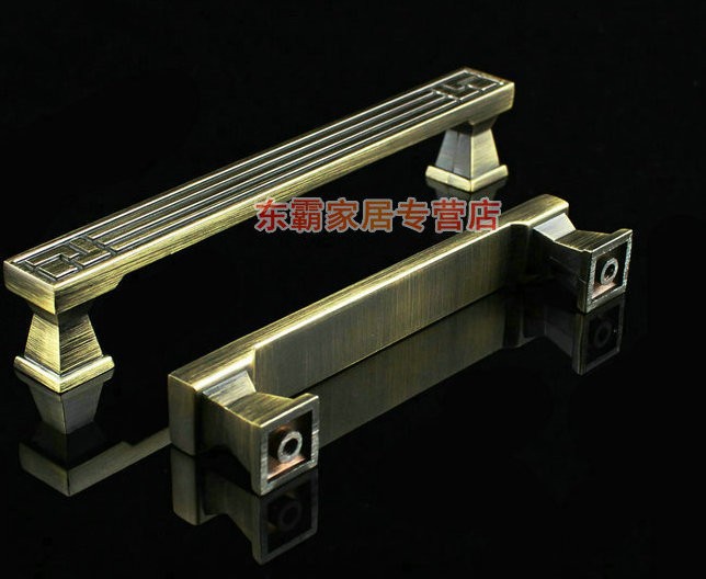 Bronze Solid Cabinet Wardrobe Door Cupboard Knob Drawer Pulls Handles 96mm 3.78" MBS387-2