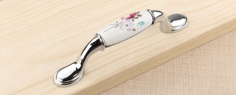 Elegant Tulip Cabinet Wardrobe Cupboard Knob Drawer Door Pulls Handles 96mm 3.78" MBS361-7