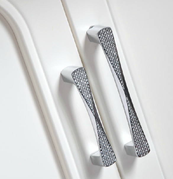 Fashionable Modern Cabinet Wardrobe Cupboard Knob Drawer Pulls Handles 128mm 5.04" MBS233-3