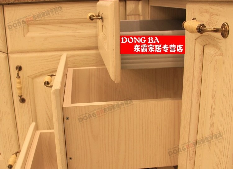 Rural Ceramic Cabinet Wardrobe Cupboard Knob Drawer Door Pulls Handles 56mm 2.20" MBS369-1