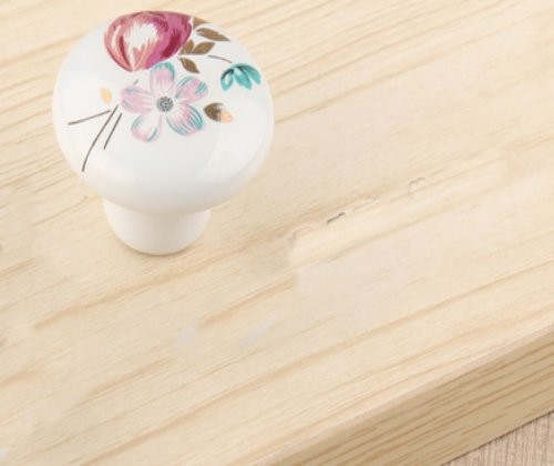Single Hole Bronze Tulip Cabinet Wardrobe Cupboard Knob Drawer Door Pulls Handles MBS360-2