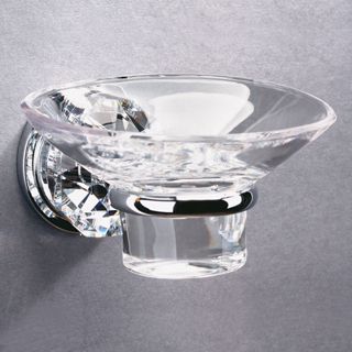 High top quality Copper Metal Soap dish Modern Clear Crystal Bothroom hardware Free shipping