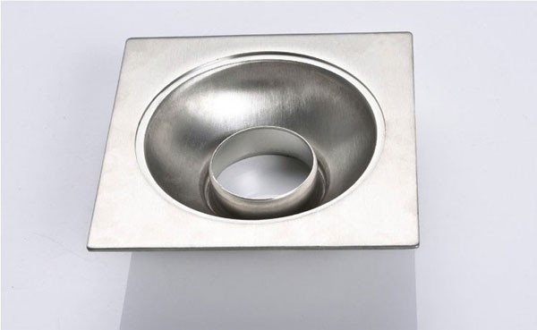 Stainless steel 4 inch square-shaped floor drain   Free shipping